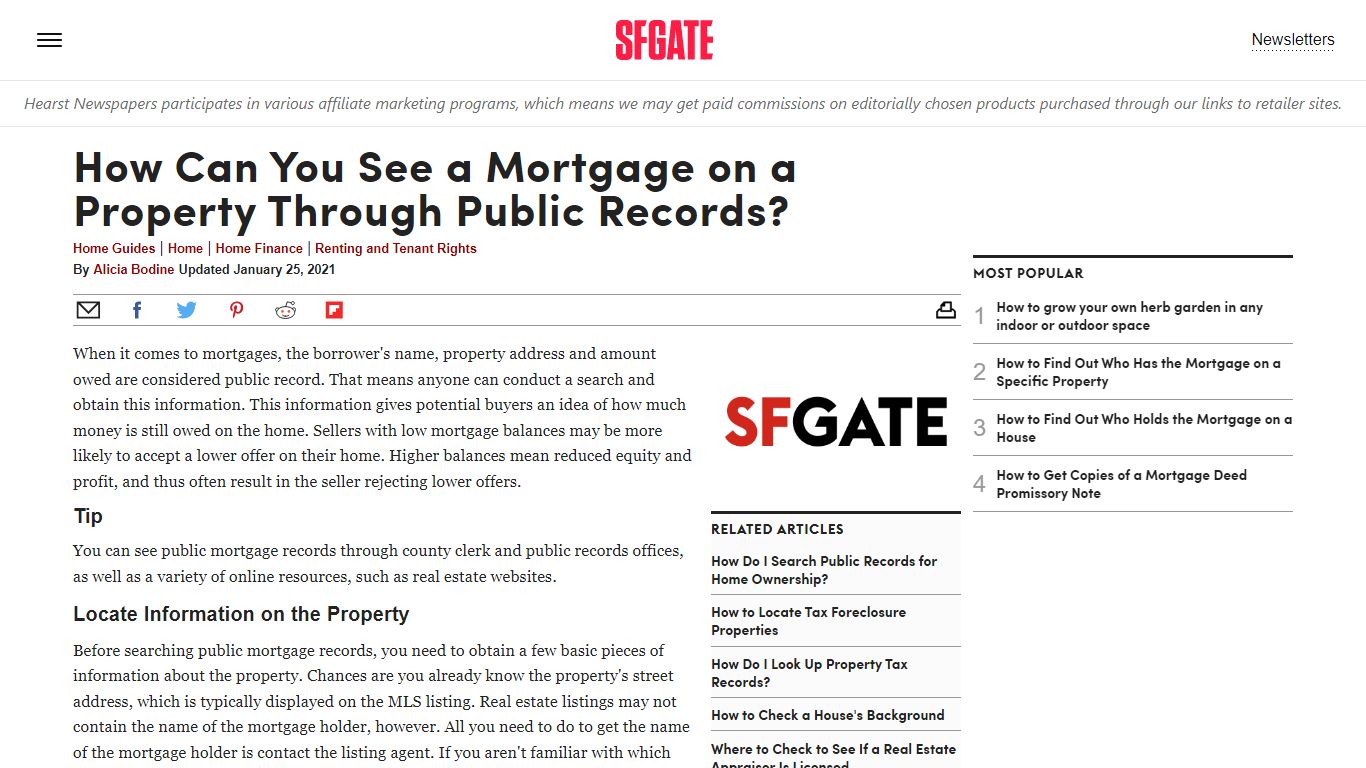 How Can You See a Mortgage on a Property Through Public Records ...